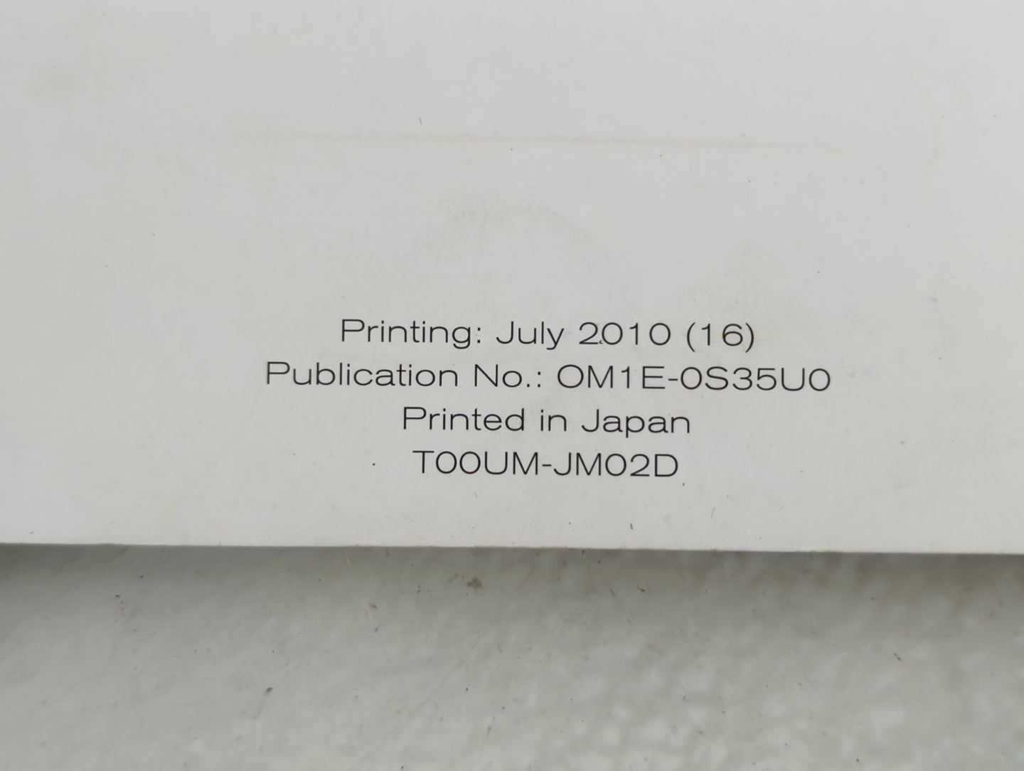 2011 Nissan Rogue Owners Manual Book Guide P/N:OM1E-0S35U0 OEM Used Auto Parts - Oemusedautoparts1.com