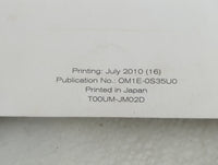 2011 Nissan Rogue Owners Manual Book Guide P/N:OM1E-0S35U0 OEM Used Auto Parts - Oemusedautoparts1.com