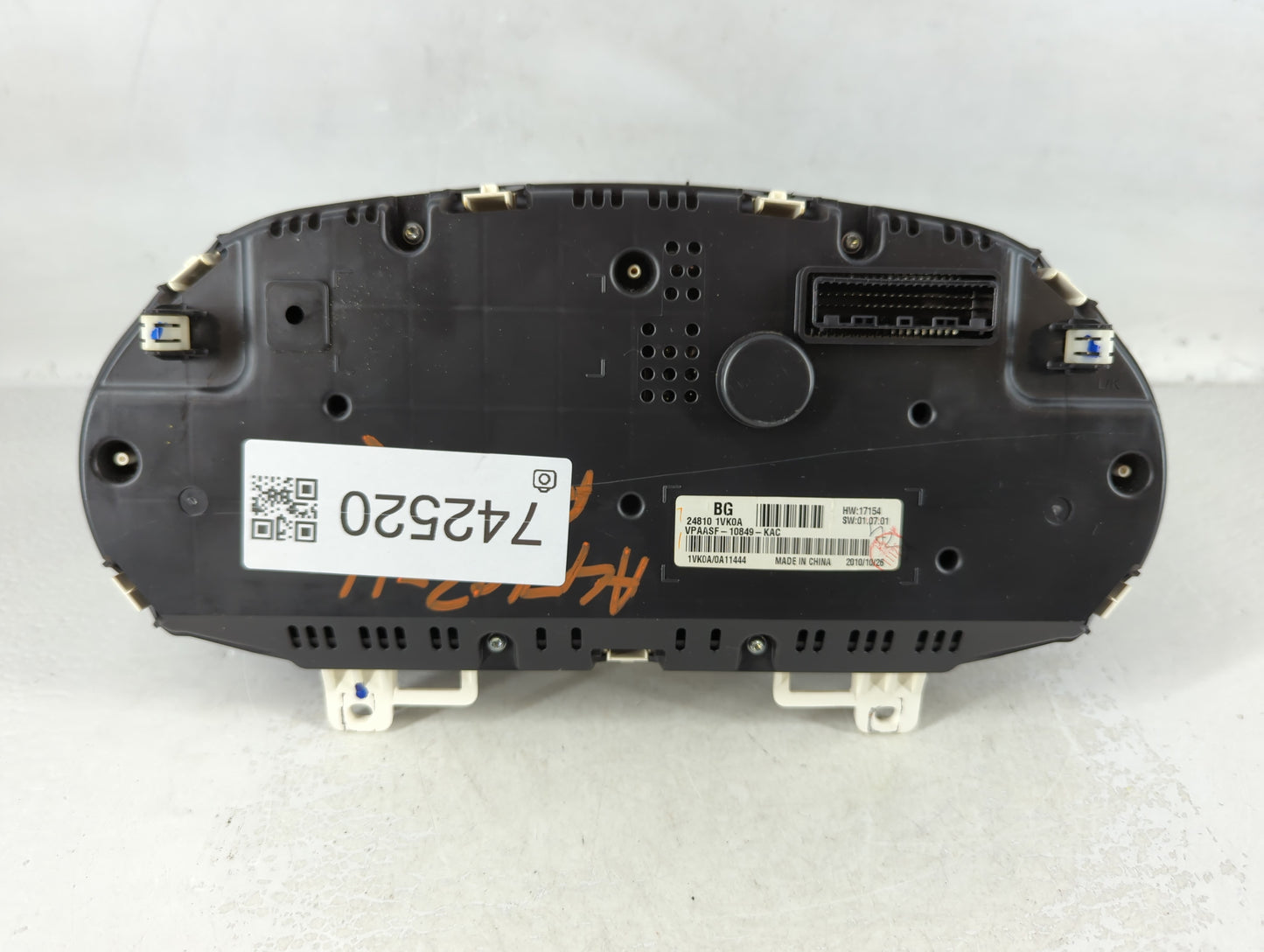 2011-2012 Nissan Rogue Instrument Cluster Speedometer Gauges P/N:VPAASF-10849-KAC 24810 1VK0C Fits Fits 2011 2012 OEM Used A