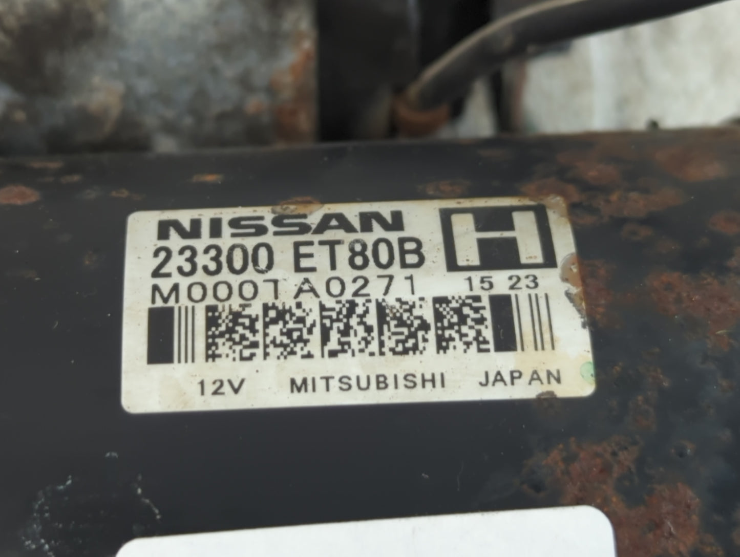 2008-2015 Nissan Rogue Car Starter Motor Solenoid OEM P/N:23300 ET80B Fits Fits 2008 2009 2010 2011 2012 2013 2014 2015 OEM 