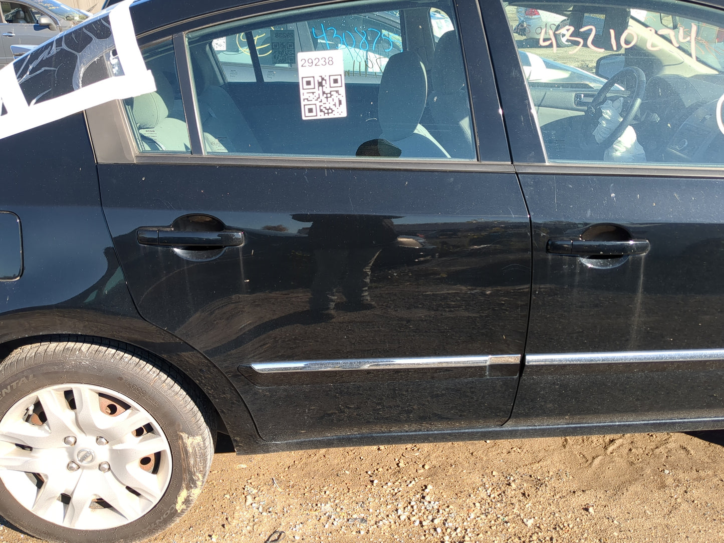 2010-2012 Nissan Sentra Passenger Rear Door Oem - Oemusedautoparts1.com