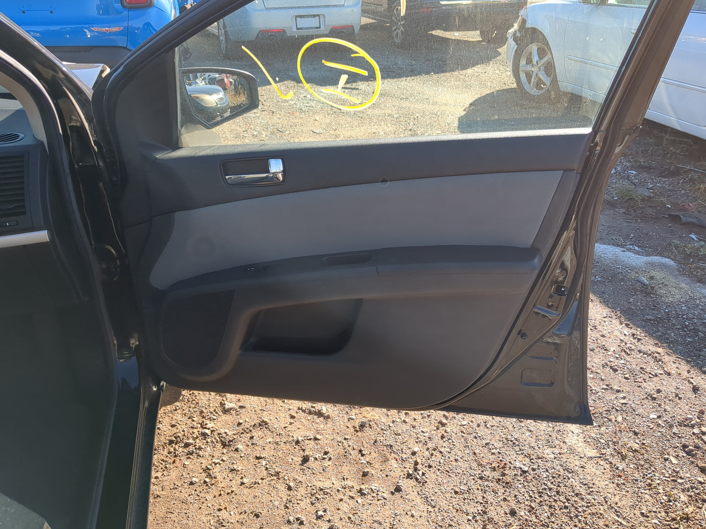 2011 Nissan Sentra Front Right Passenger Interior Door Panel Trim - Oemusedautoparts1.com