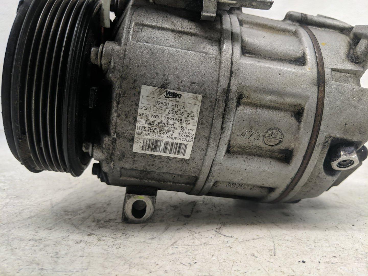 2007-2012 Nissan Sentra Air Conditioning A/c Ac Compressor Oem - Oemusedautoparts1.com