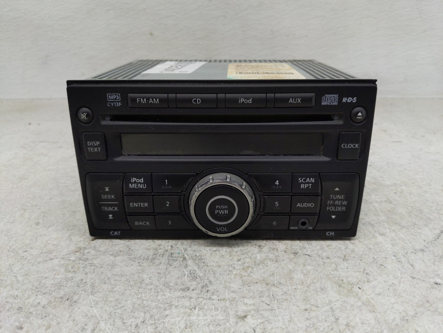 2010-2012 Nissan Sentra Radio AM FM Cd Player Receiver Replacement P/N:28185 ZT50A Fits Fits 2010 2011 2012 OEM Used Auto Pa