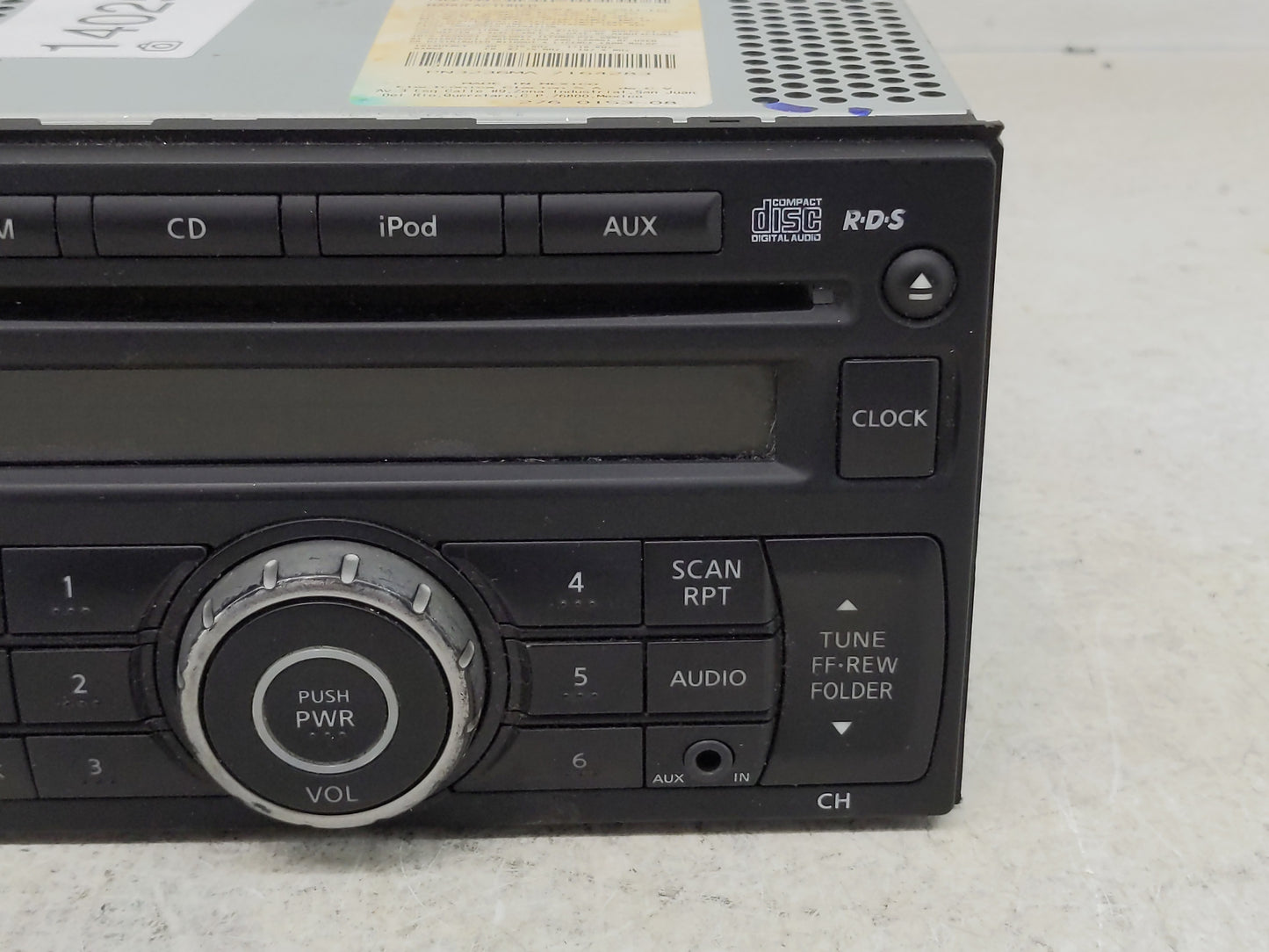 2010-2012 Nissan Sentra Radio AM FM Cd Player Receiver Replacement P/N:28185 ZT50A Fits Fits 2010 2011 2012 OEM Used Auto Pa