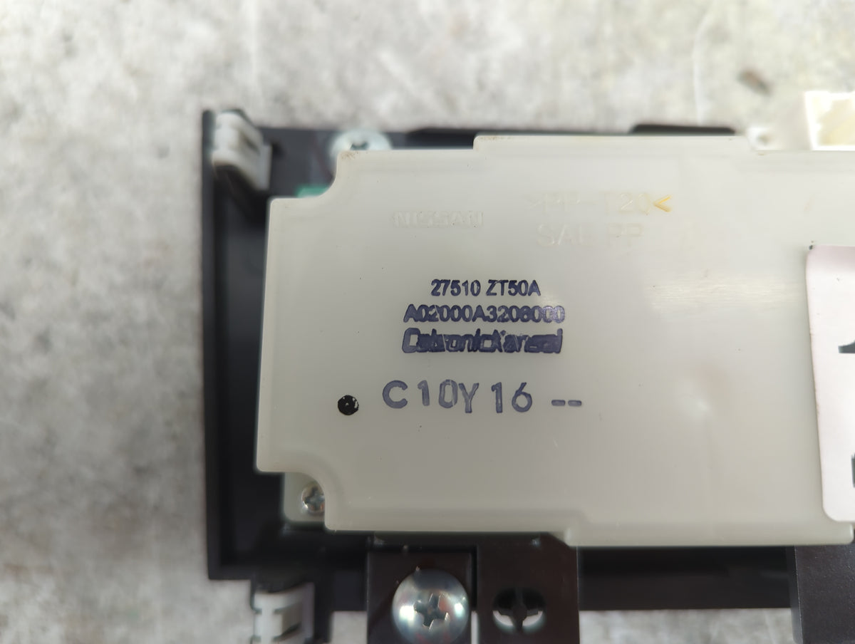 2010-2012 Nissan Sentra Climate Control Module Temperature AC/Heater Replacement P/N:27510ZT50A A02000A3208000 Fits OEM Used
