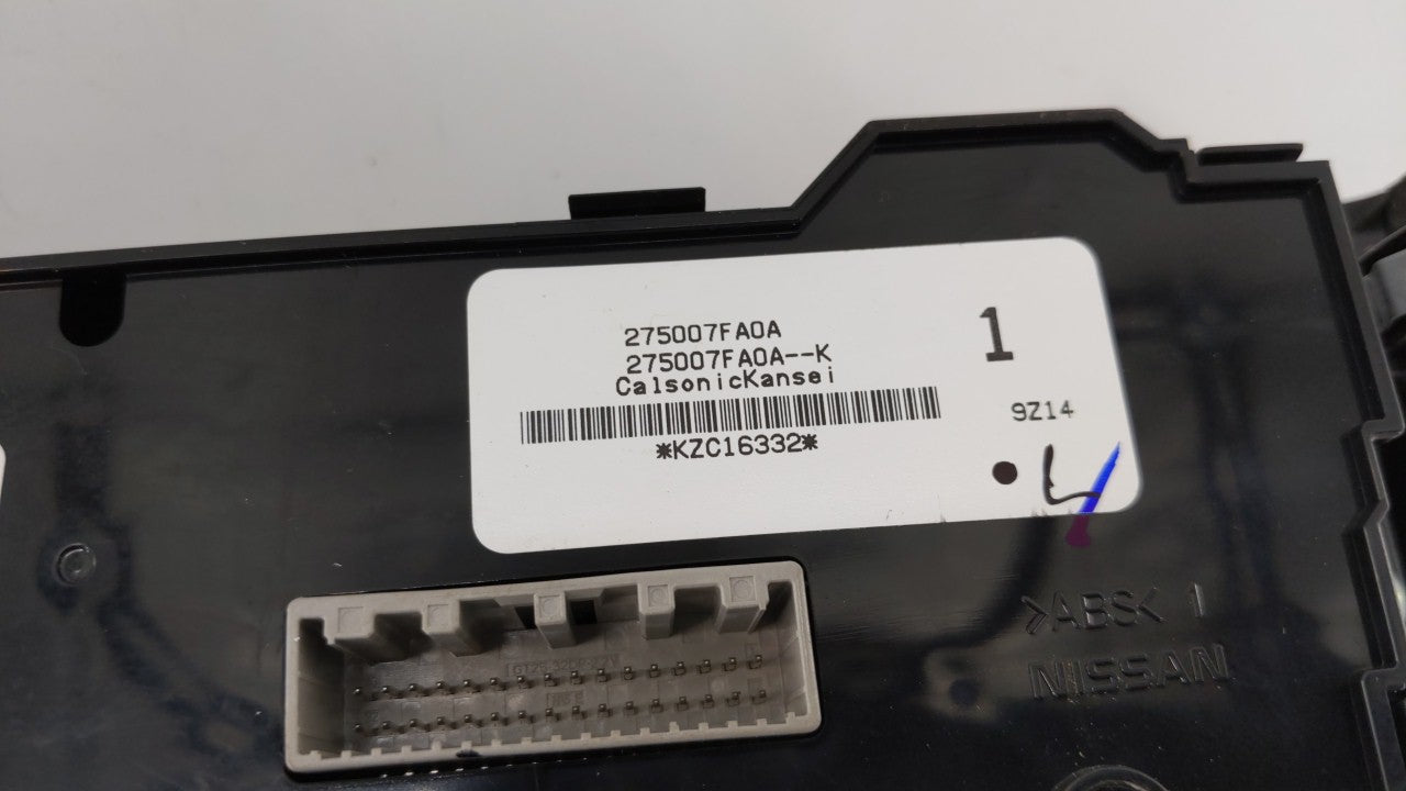 2010-2012 Nissan Sentra Climate Control Module Temperature AC/Heater Replacement P/N:275007FA0A 27510 ZT50A Fits OEM Used Au