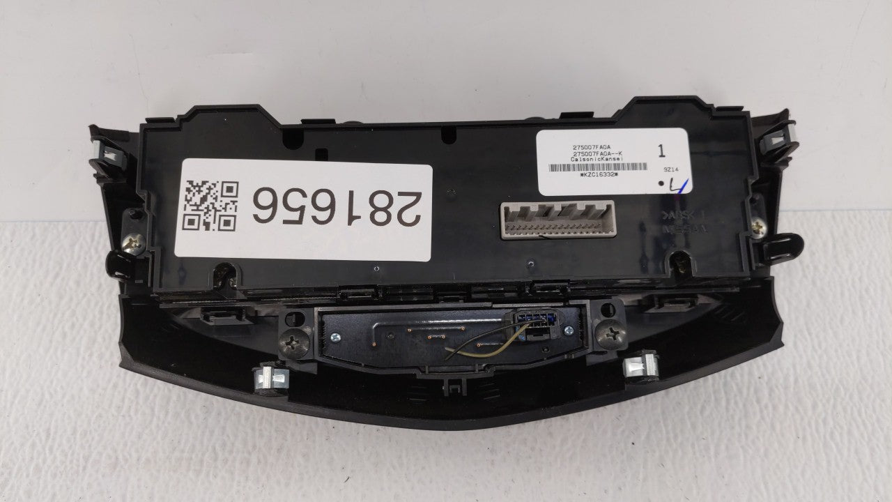 2010-2012 Nissan Sentra Climate Control Module Temperature AC/Heater Replacement P/N:275007FA0A 27510 ZT50A Fits OEM Used Au