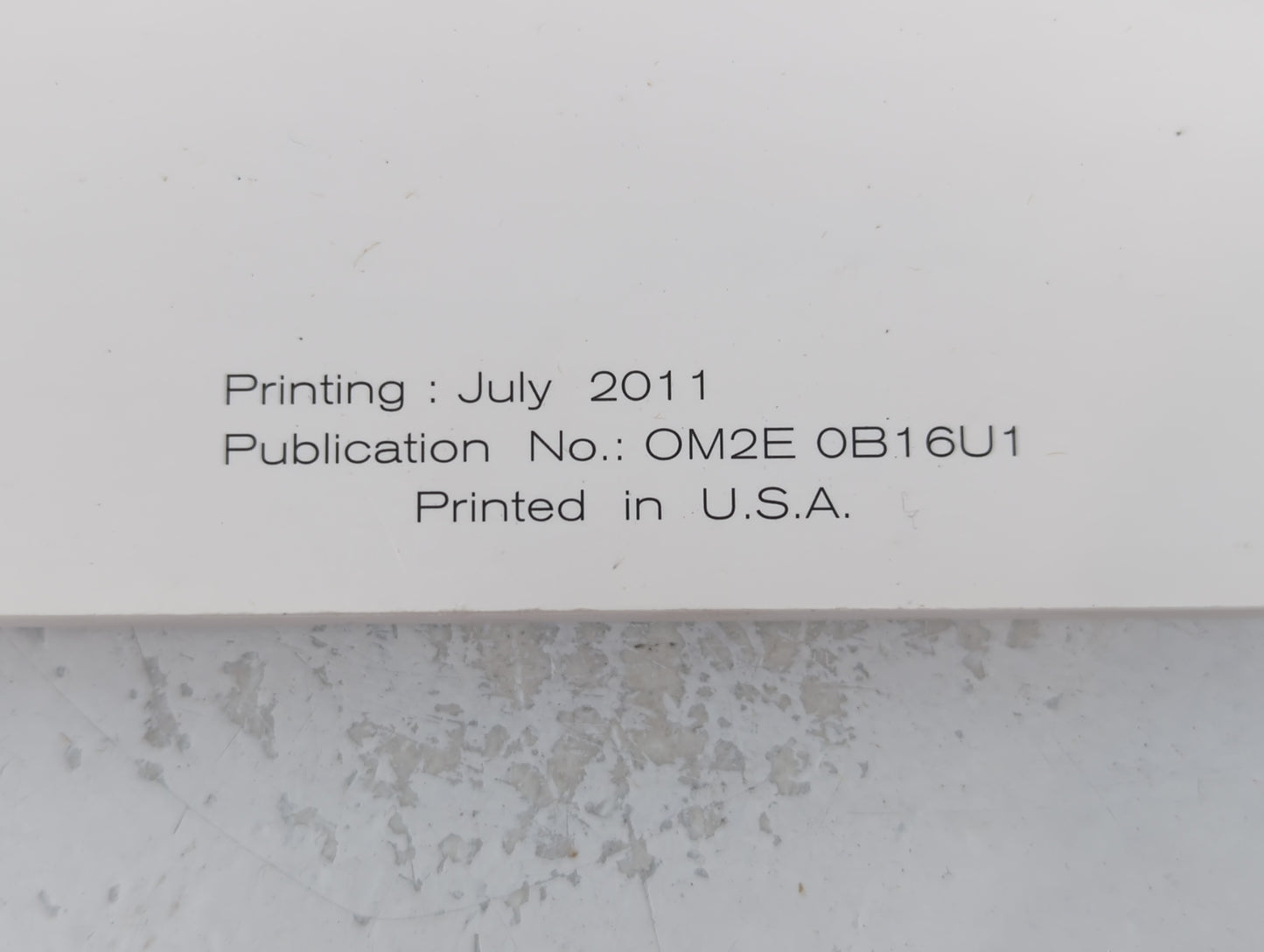 2011 Nissan Sentra Owners Manual Book Guide P/N:OM2E OB16U1 OEM Used Auto Parts - Oemusedautoparts1.com