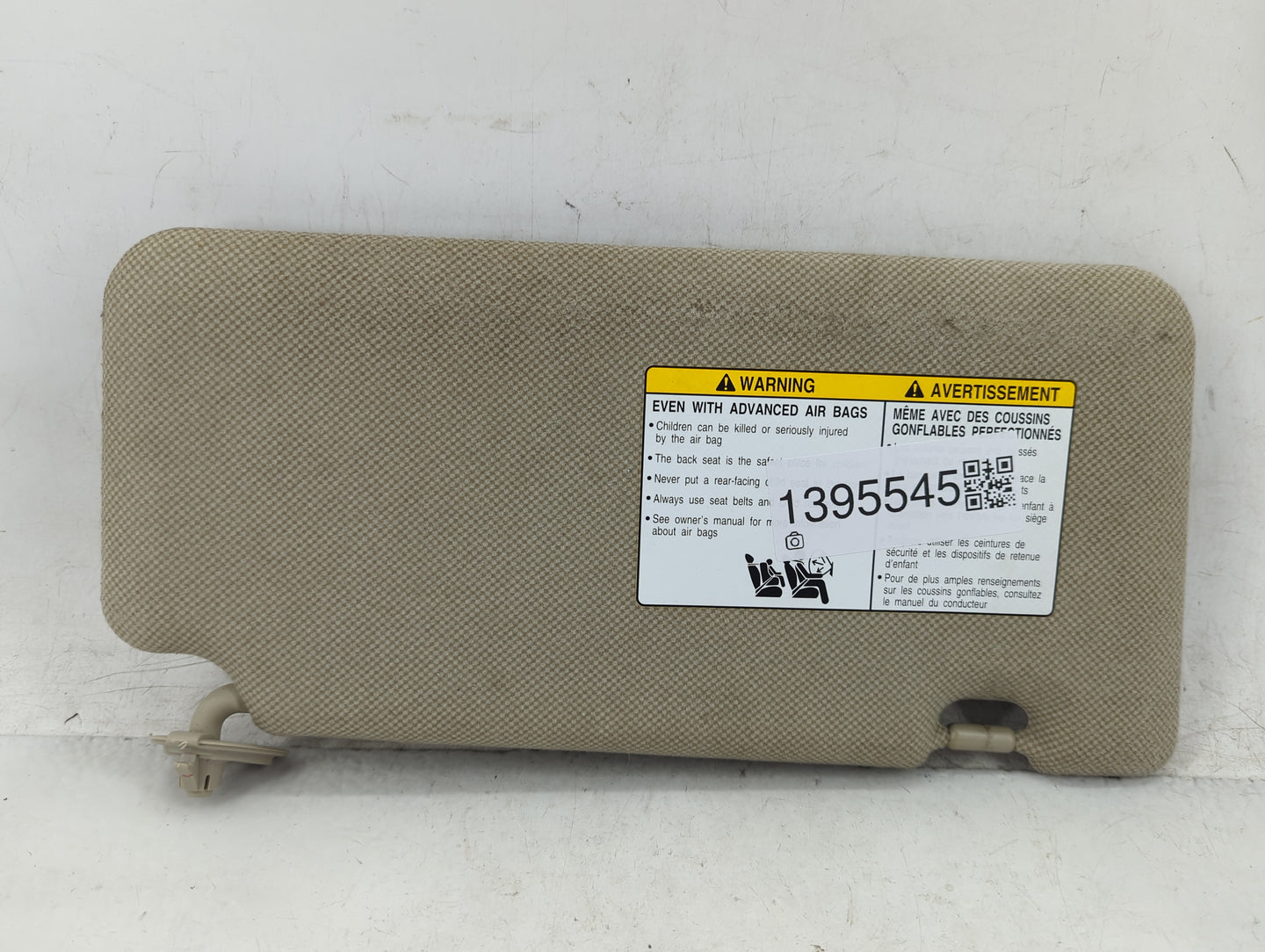 2007-2012 Nissan Versa Sun Visor Shade Replacement Driver Left Mirror Fits Fits 2007 2008 2009 2010 2011 2012 OEM Used Auto 