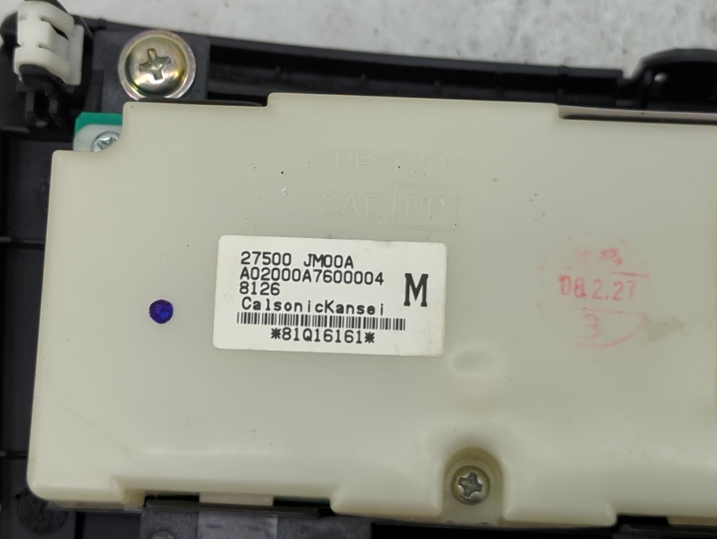 2010-2012 Nissan Versa Climate Control Module Temperature AC/Heater Replacement P/N:27500 JM00A A02000A7600004 Fits OEM Used