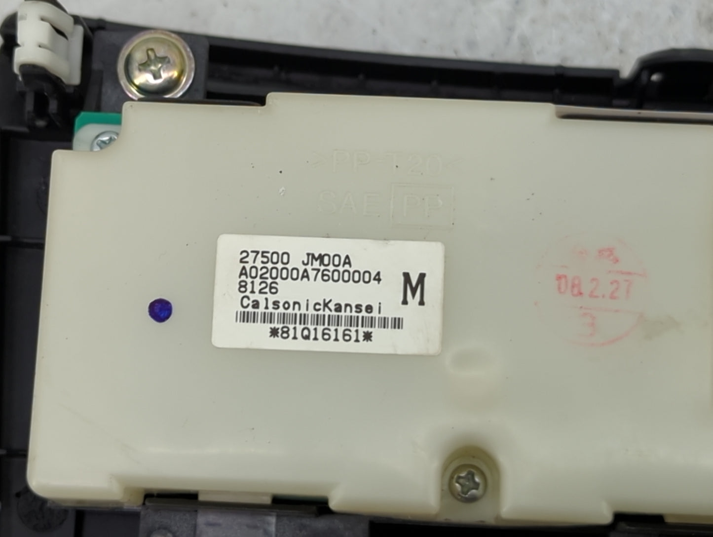 2010-2012 Nissan Versa Climate Control Module Temperature AC/Heater Replacement P/N:27500 JM00A A02000A7600004 Fits OEM Used