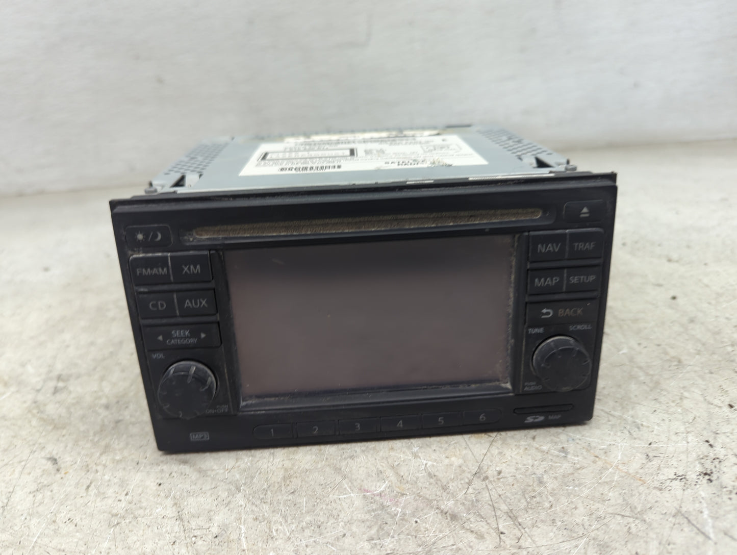 2011 Nissan Versa Radio AM FM Cd Player Receiver Replacement P/N:7612830011 25915ZW80C Fits Fits 2010 2012 OEM Used Auto Par