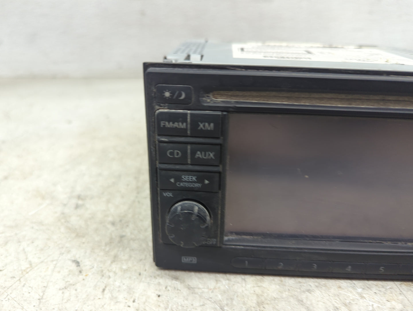 2011 Nissan Versa Radio AM FM Cd Player Receiver Replacement P/N:7612830011 25915ZW80C Fits Fits 2010 2012 OEM Used Auto Par