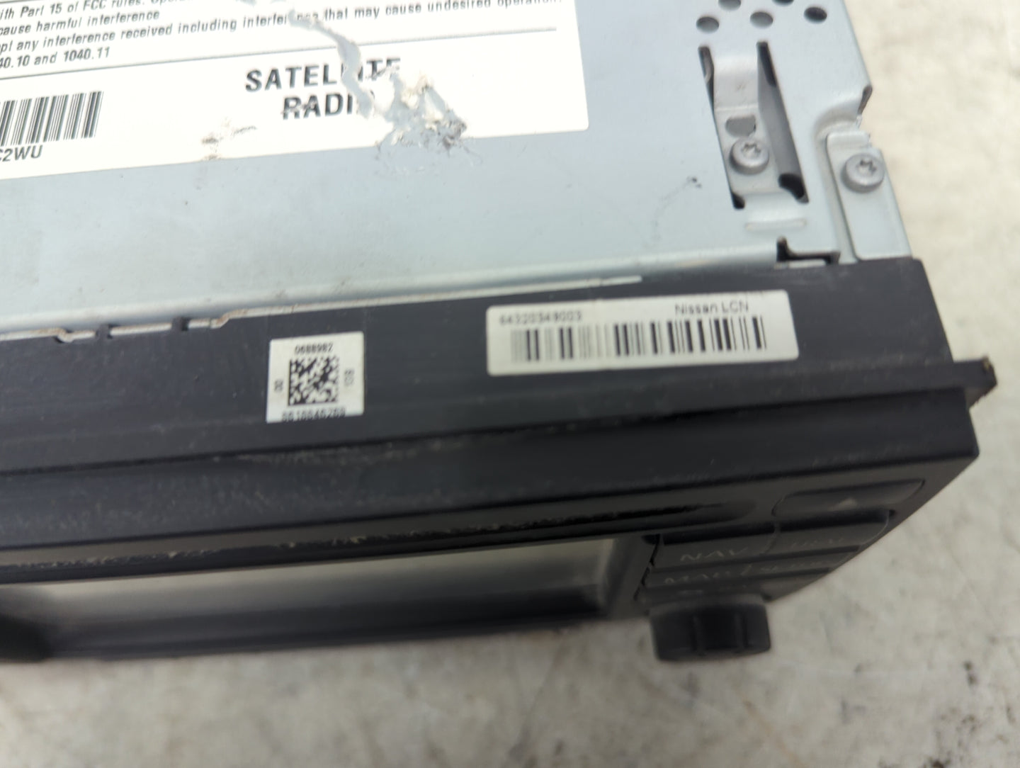 2011 Nissan Versa Radio AM FM Cd Player Receiver Replacement P/N:7612830011 25915ZW80C Fits Fits 2010 2012 OEM Used Auto Par