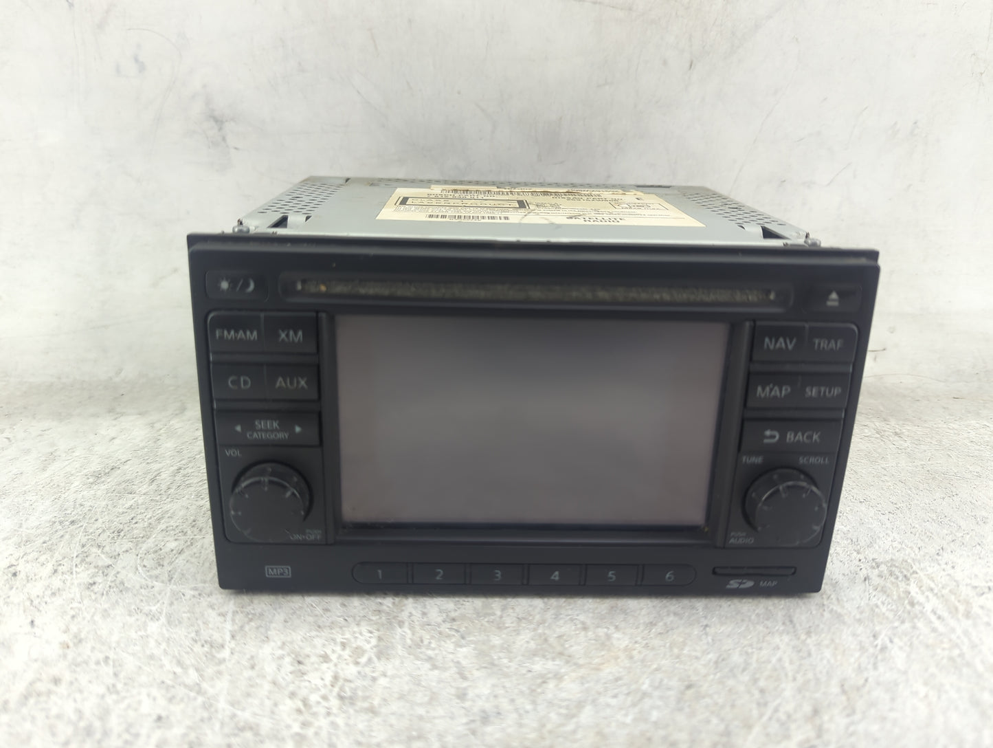 2010-2011 Nissan Versa Radio AM FM Cd Player Receiver Replacement P/N:7612830011 25915ZW80B, 3154652 Fits Fits 2010 2011 OEM