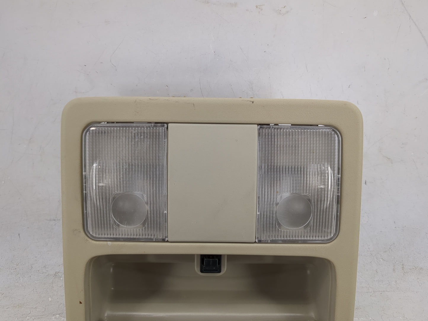 2011 Nissan Versa Overhead Roof Console Tan - Oemusedautoparts1.com