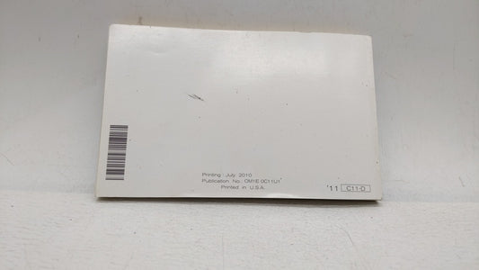 2011 Nissan Versa Owners Manual Book Guide OEM Used Auto Parts