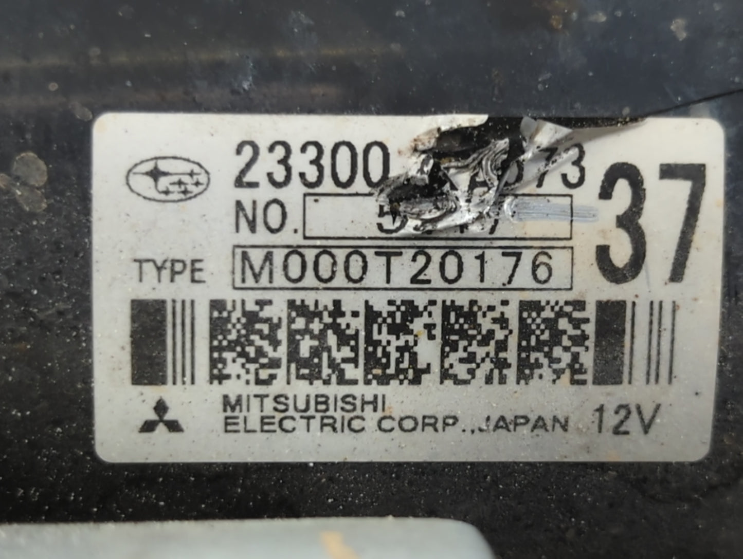 2011 Nissan Versa Car Starter Motor Solenoid OEM P/N:M000T20176 23300 EN20C Fits OEM Used Auto Parts - Oemusedautoparts1.com
