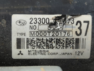 2011 Nissan Versa Car Starter Motor Solenoid OEM P/N:M000T20176 23300 EN20C Fits OEM Used Auto Parts