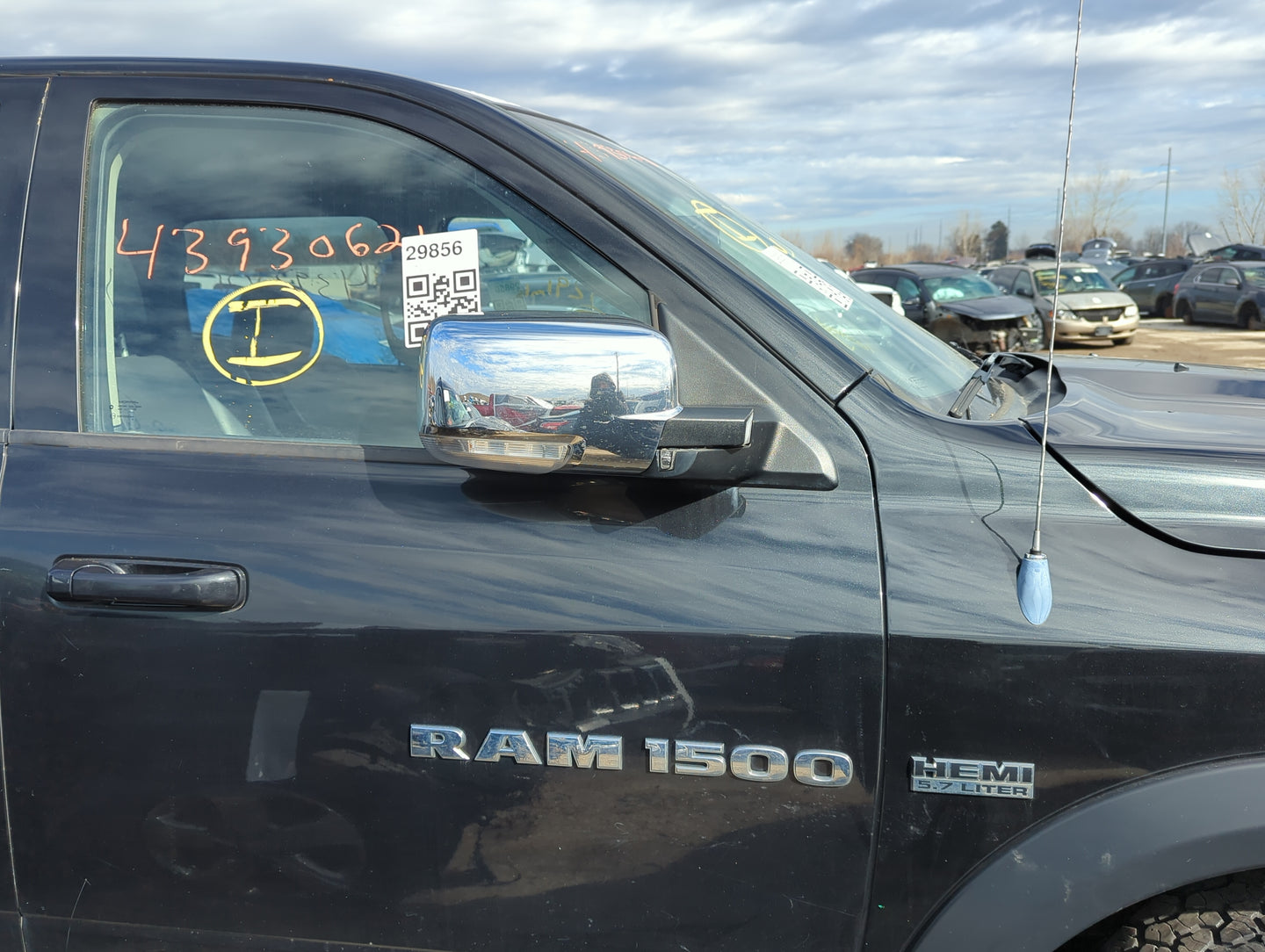 2011-2012 Ram 1500 Passenger Side View Mirror - Right Door Mirror OEM Used - Oemusedautoparts1.com