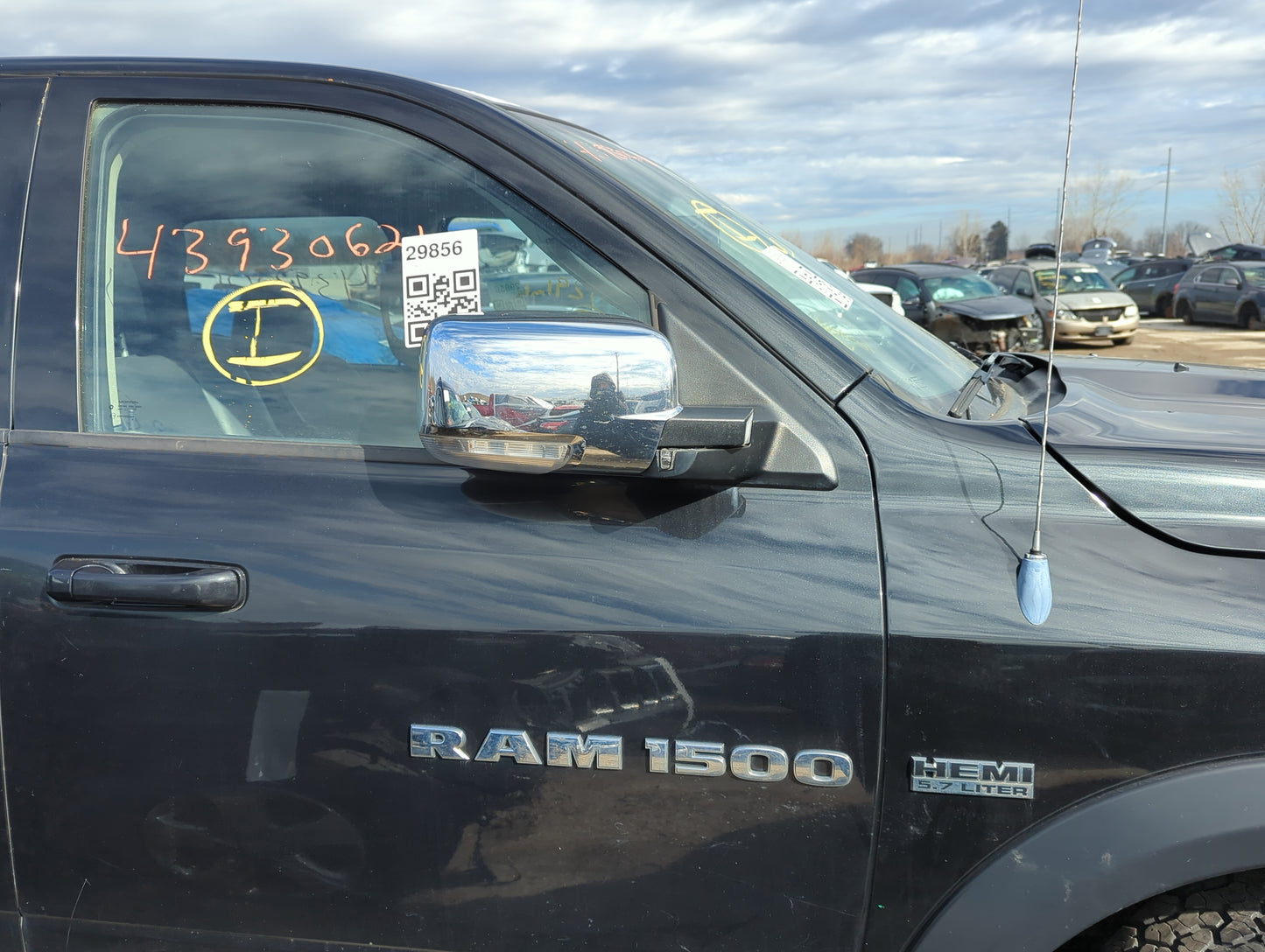 2011-2012 Ram 1500 Passenger Side View Mirror - Right Door Mirror OEM Used - Oemusedautoparts1.com