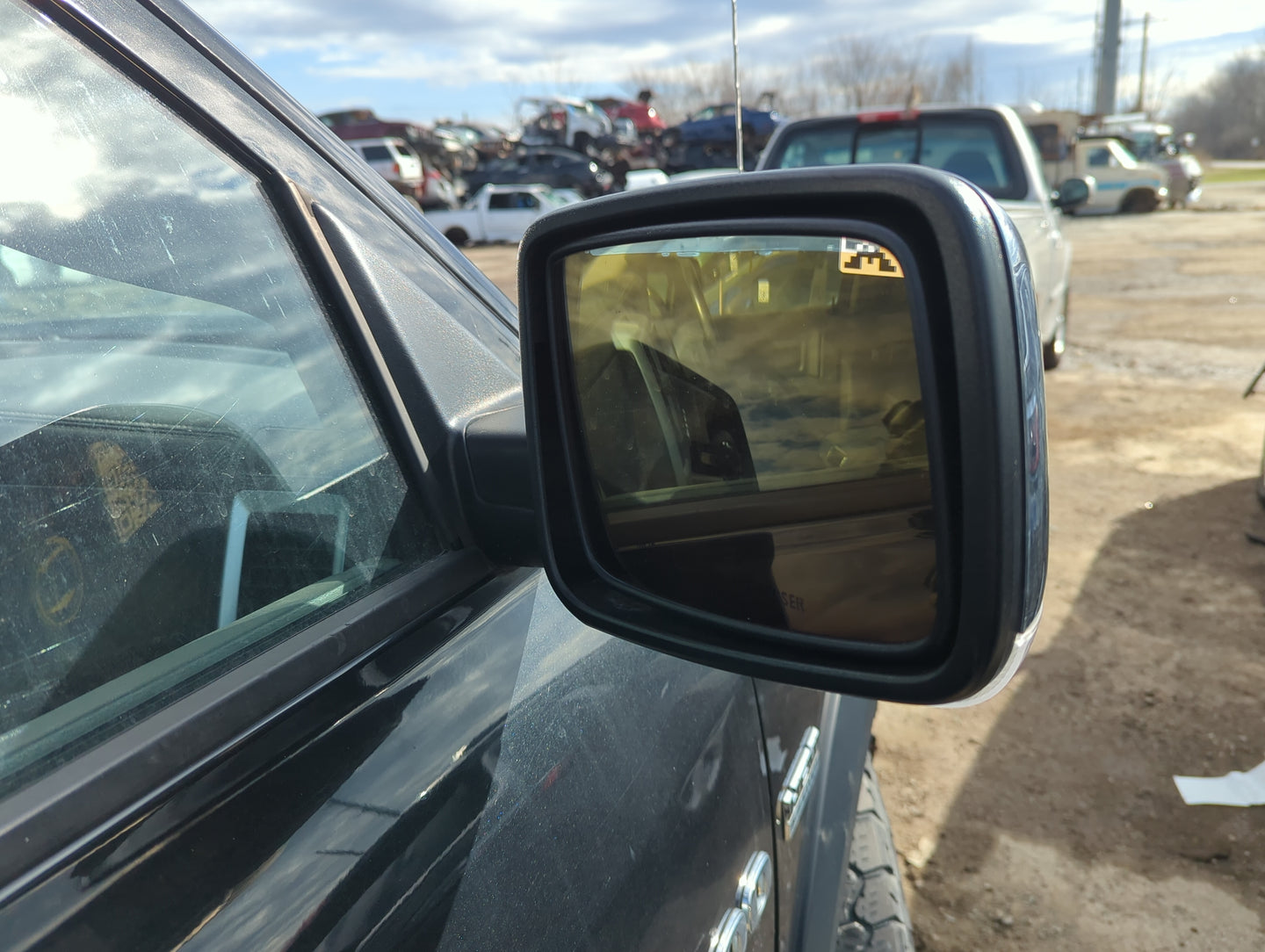 2011-2012 Ram 1500 Passenger Side View Mirror - Right Door Mirror OEM Used - Oemusedautoparts1.com