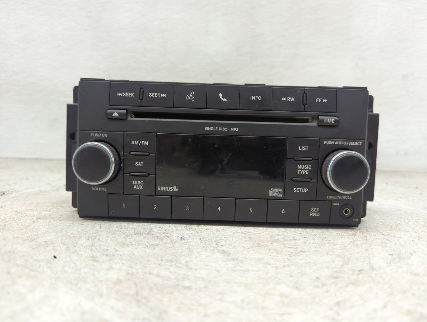 2011 Ram 1500 Radio AM FM Cd Player Receiver Replacement P/N:P05091228AC QH2XN9 Fits Fits 2008 2009 2010 OEM Used Auto Parts