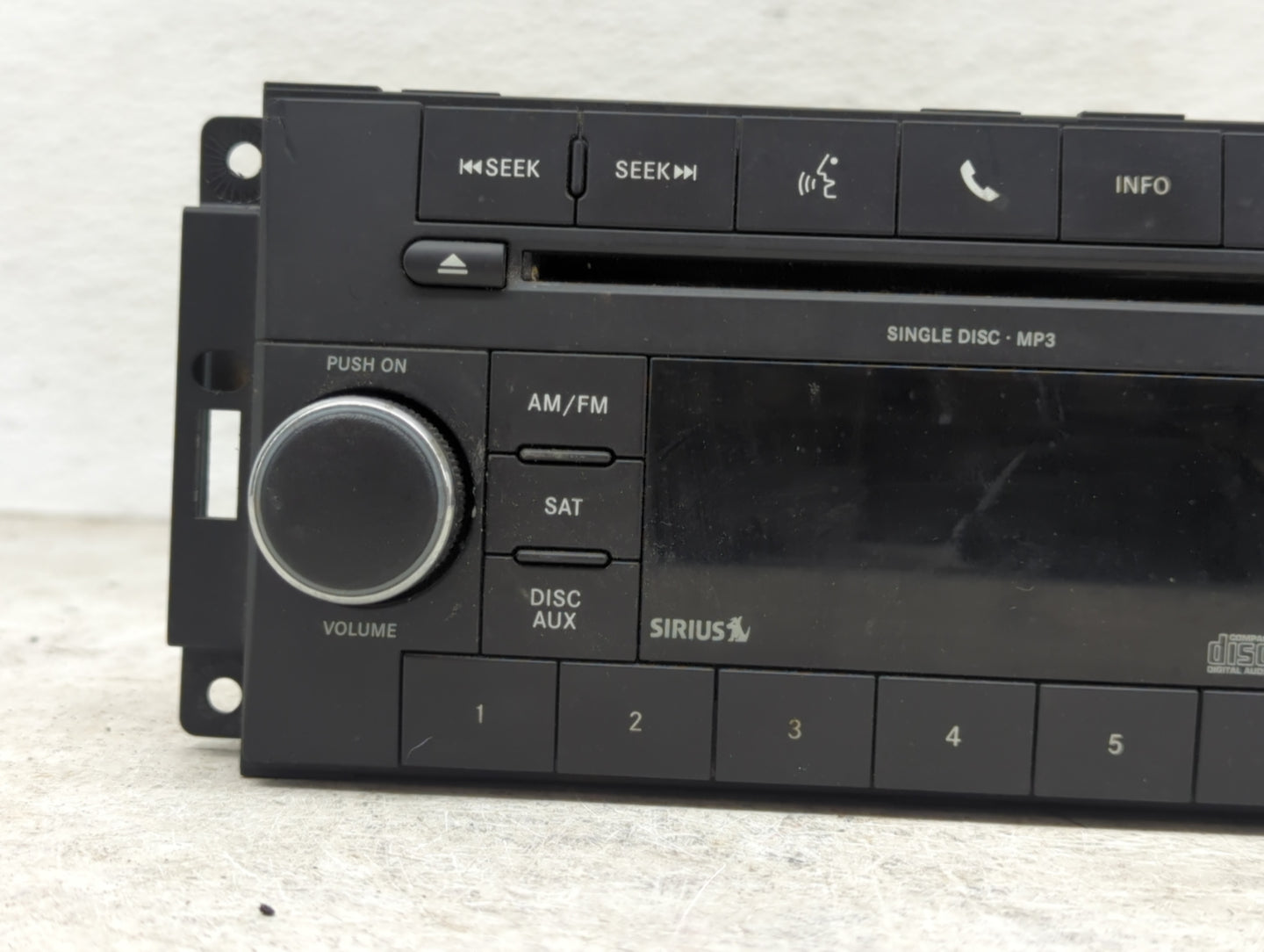 2011 Ram 1500 Radio AM FM Cd Player Receiver Replacement P/N:P05091228AC QH2XN9 Fits Fits 2008 2009 2010 OEM Used Auto Parts