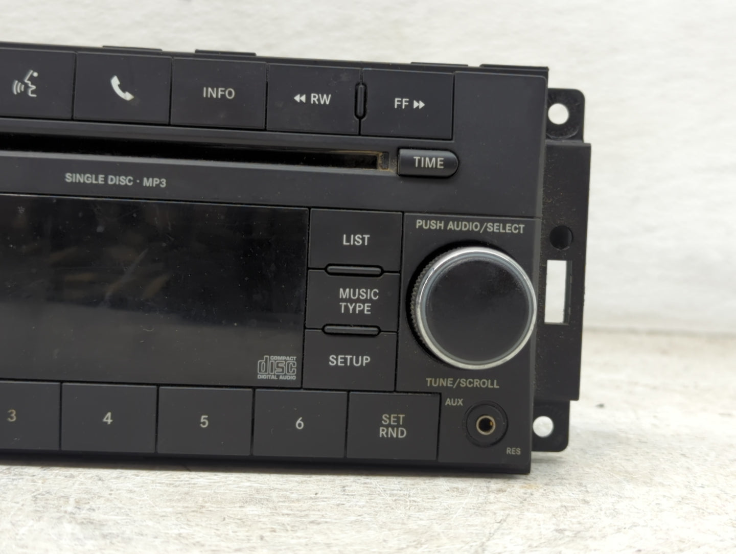 2011 Ram 1500 Radio AM FM Cd Player Receiver Replacement P/N:P05091228AC QH2XN9 Fits Fits 2008 2009 2010 OEM Used Auto Parts