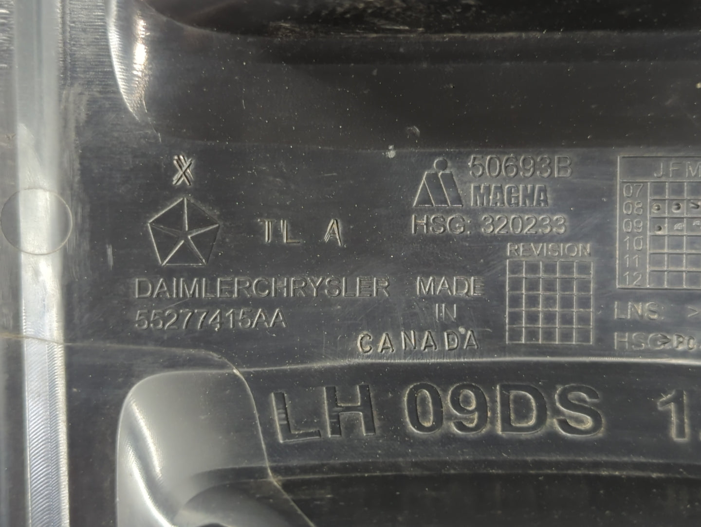 2011-2022 Ram 1500 Tail Light Assembly Driver Left OEM P/N:55277415AA Fits OEM Used Auto Parts - Oemusedautoparts1.com