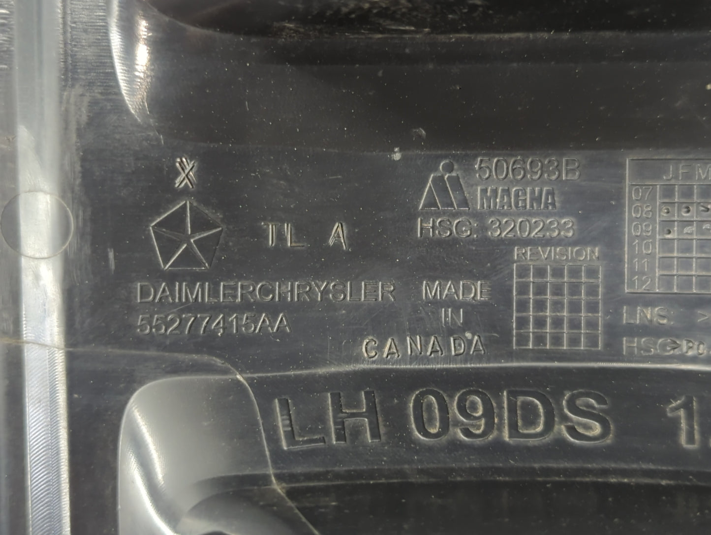 2011-2022 Ram 1500 Tail Light Assembly Driver Left OEM P/N:55277415AA Fits OEM Used Auto Parts - Oemusedautoparts1.com