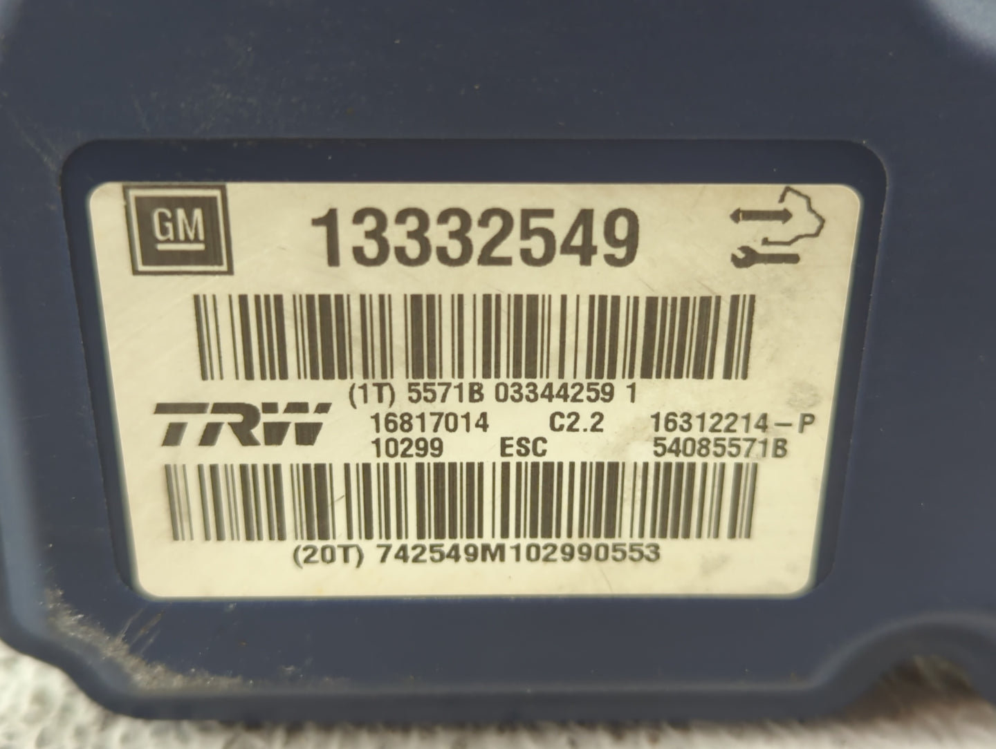 2010-2011 Saab 9-5 ABS Pump Control Module Replacement P/N:13332549 Fits Fits 2010 2011 OEM Used Auto Parts - Oemusedautopar