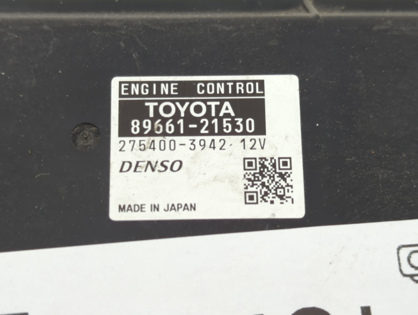 2011 Scion Tc PCM Engine Control Computer ECU ECM PCU OEM P/N:89661-21530 Fits OEM Used Auto Parts - Oemusedautoparts1.com