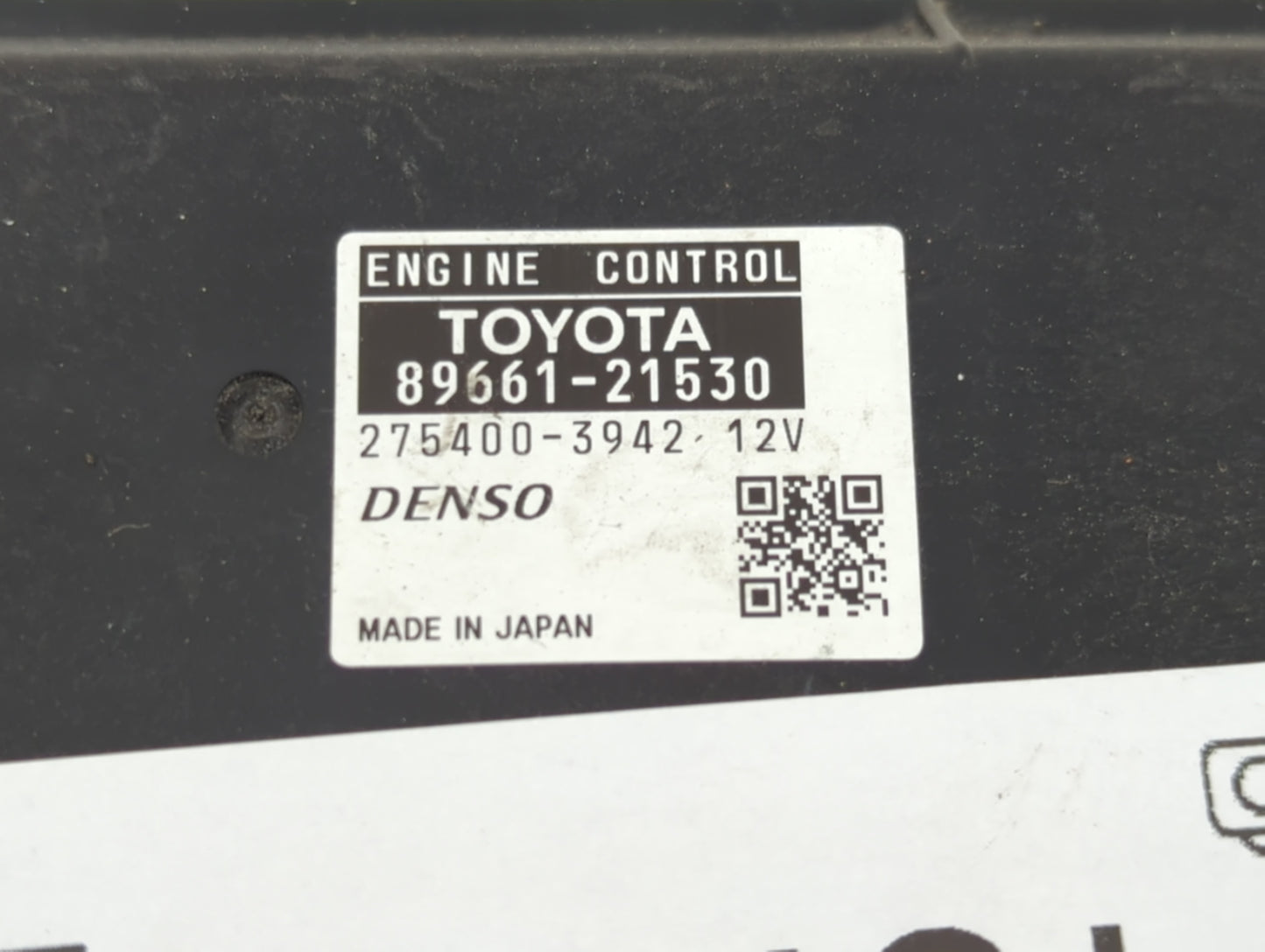 2011 Scion Tc PCM Engine Control Computer ECU ECM PCU OEM P/N:89661-21530 Fits OEM Used Auto Parts - Oemusedautoparts1.com