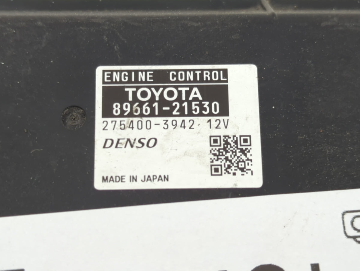 2011 Scion Tc PCM Engine Control Computer ECU ECM PCU OEM P/N:89661-21530 OEM Used Auto Parts - Oemusedautoparts1.com