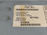 2010-2012 Scion Tc Radio AM FM Cd Player Receiver Replacement P/N:PT545-00111 MFTY802A Fits OEM Used Auto Parts - Oemusedaut