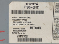2011-2014 Scion Tc Radio AM FM Cd Player Receiver Replacement P/N:PT545-00111 MFTY802A Fits OEM Used Auto Parts - Oemusedaut