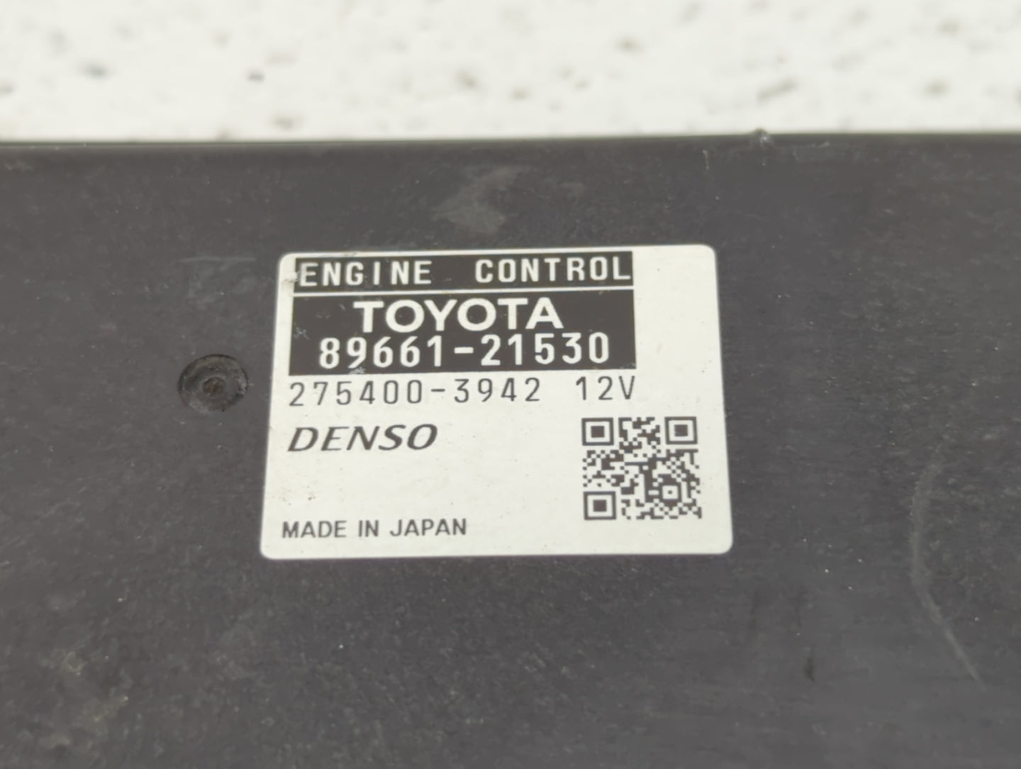 2011 Scion Tc PCM Engine Control Computer ECU ECM PCU OEM P/N:89661-21530 Fits OEM Used Auto Parts - Oemusedautoparts1.com