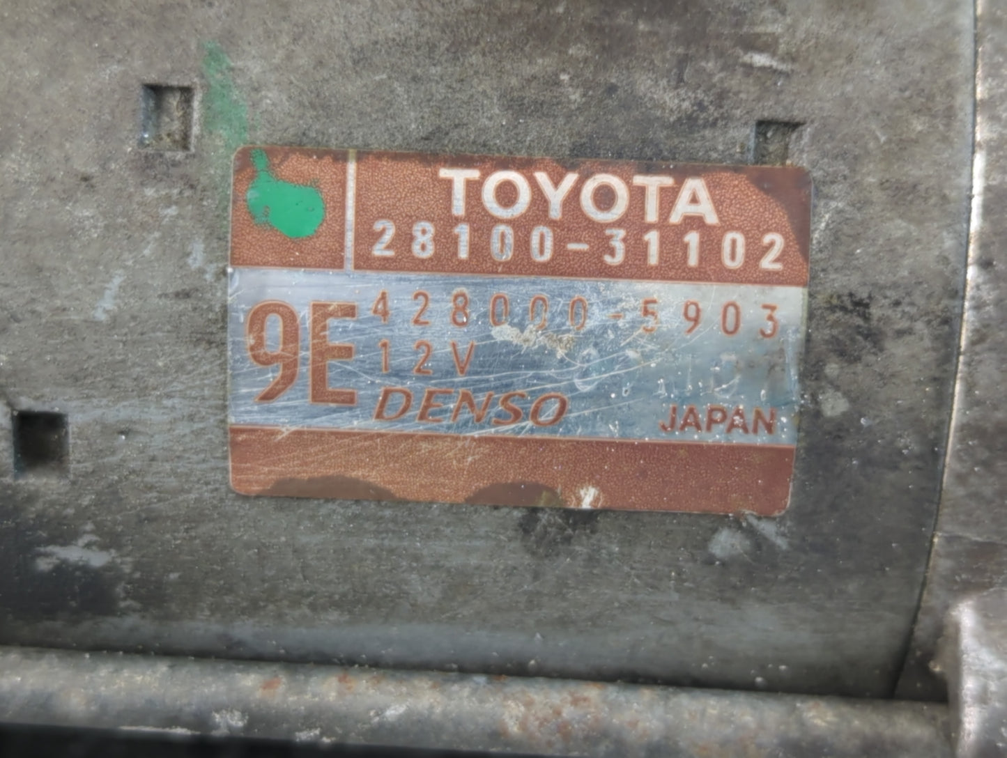 2011-2016 Scion Tc Car Starter Motor Solenoid OEM P/N:428000-5903 28100-31102 Fits Fits 2011 2012 2013 2014 2015 2016 OEM Us