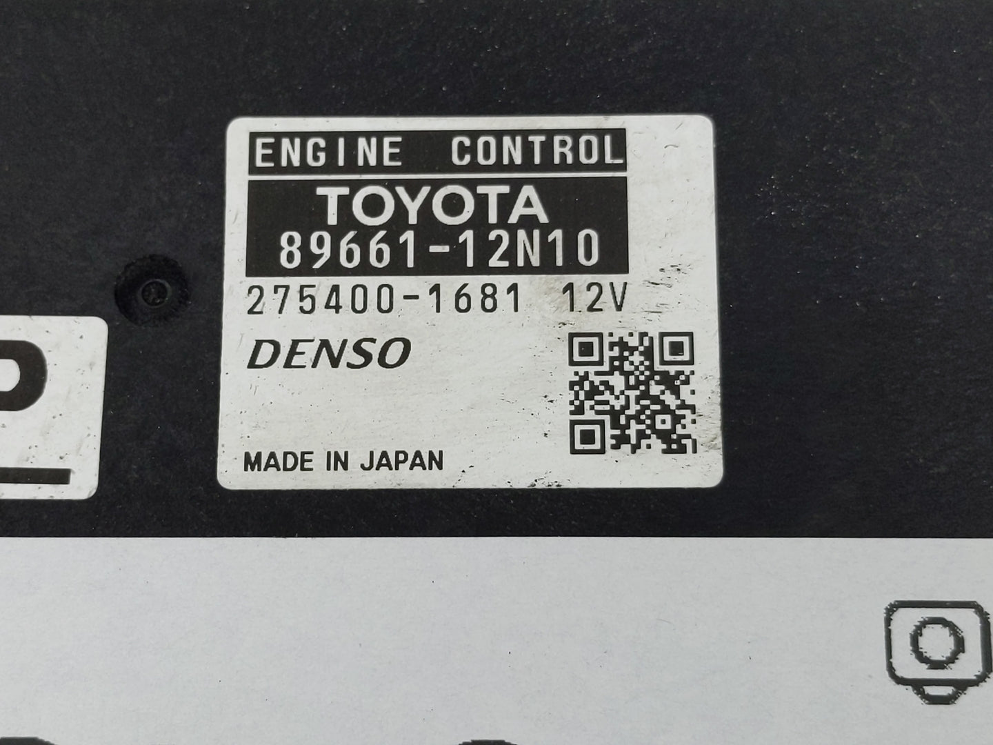 2011-2012 Scion Xb PCM Engine Control Computer ECU ECM PCU OEM P/N:275400-1681 89661-12N10 Fits Fits 2011 2012 OEM Used Auto