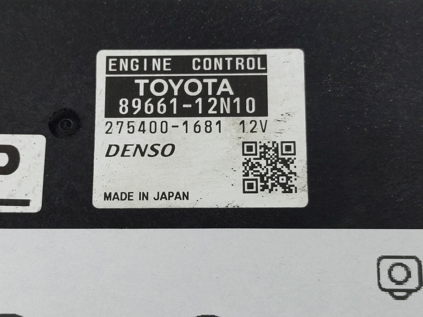 2011-2012 Scion Xb PCM Engine Control Computer ECU ECM PCU OEM P/N:275400-1681 89661-12N10 Fits Fits 2011 2012 OEM Used Auto
