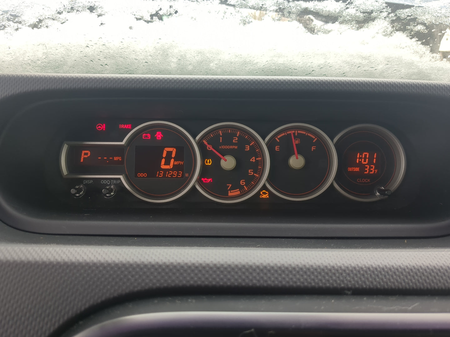 2011-2012 Scion Xb Instrument Cluster Speedometer Gauges Miles:131K Fits Fits 2011 2012 OEM Used Auto Parts - Oemusedautopar