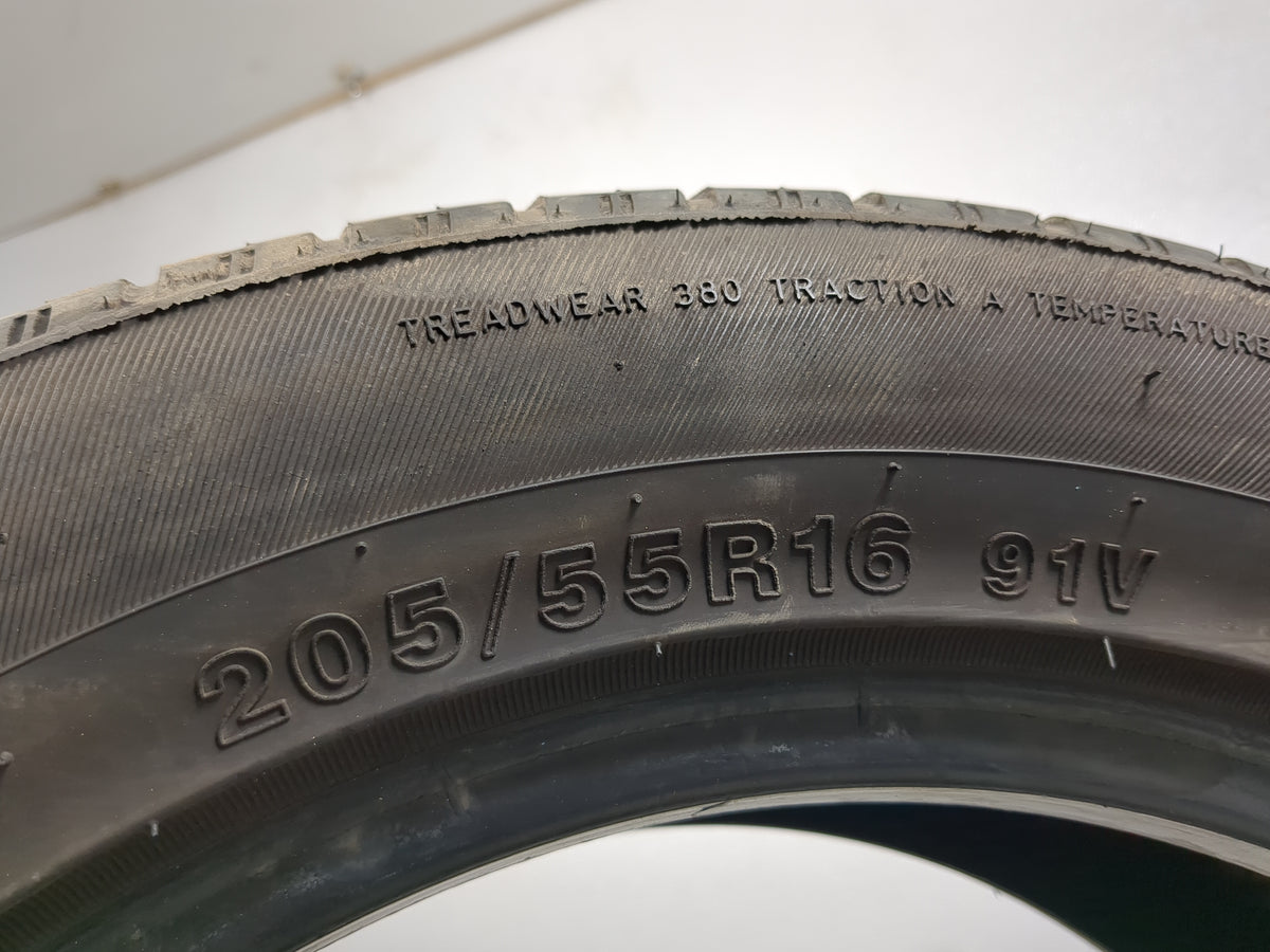 Used Tire 205/55R16 FULLWAY HP108 91V - Tread Depth 8/32 - Oemusedautoparts1.com