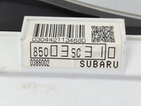 2011 Subaru Forester Instrument Cluster Speedometer Gauges P/N:85003SC310 Fits OEM Used Auto Parts - Oemusedautoparts1.com