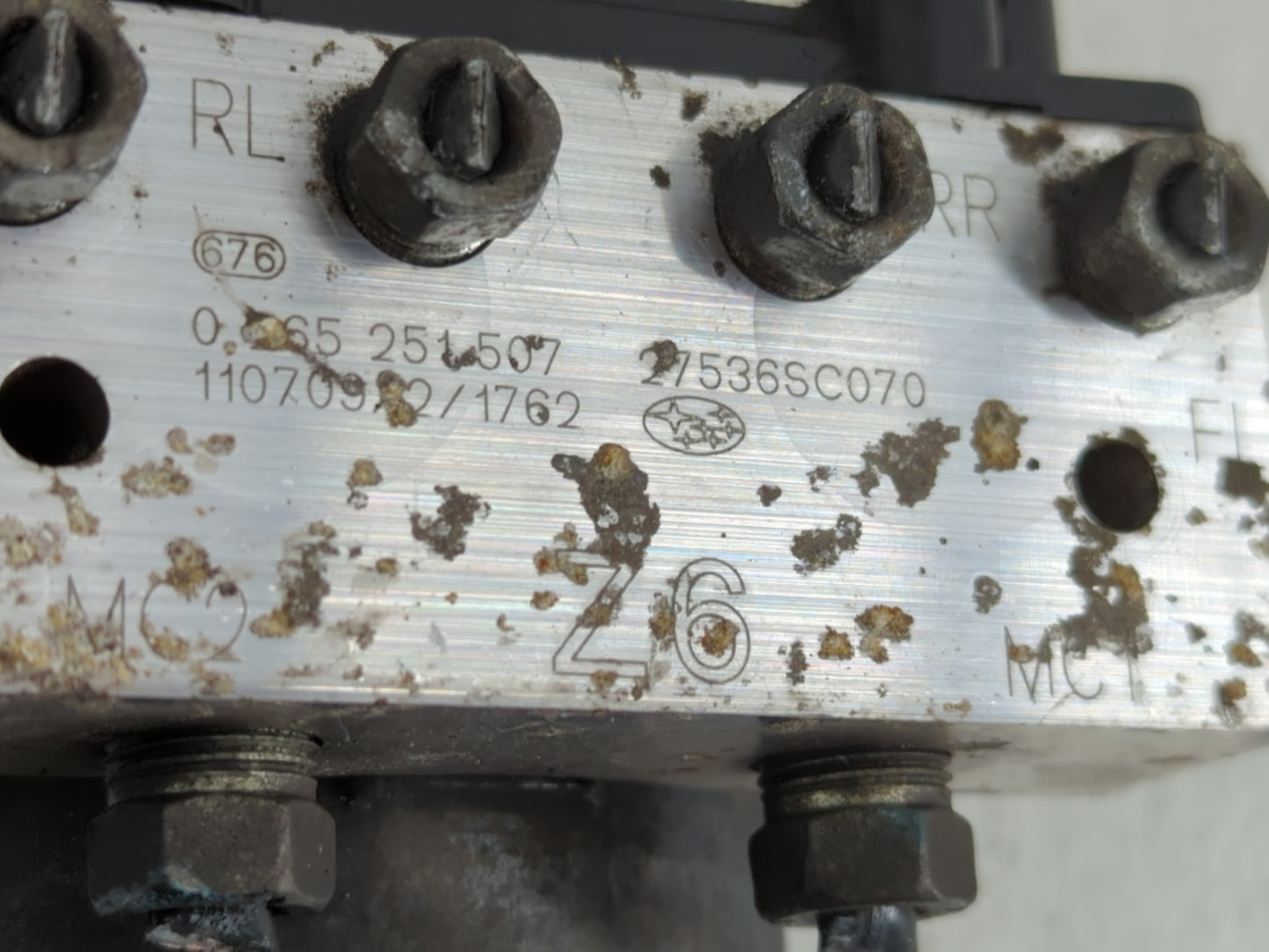 2011 Subaru Forester ABS Pump Control Module Replacement P/N:0 265 251 507 27536SC070 Fits OEM Used Auto Parts - Oemusedauto