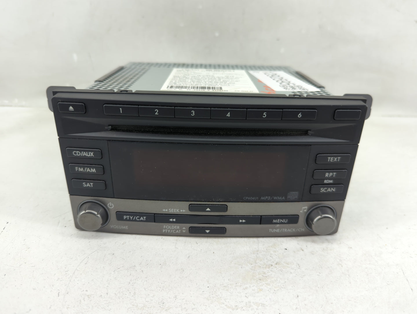 2011 Subaru Forester Radio AM FM Cd Player Receiver Replacement P/N:86201SC601 Fits OEM Used Auto Parts - Oemusedautoparts1.