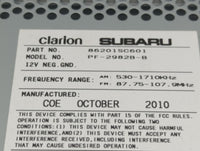 2011 Subaru Forester Radio AM FM Cd Player Receiver Replacement P/N:86201SC601 Fits OEM Used Auto Parts - Oemusedautoparts1.