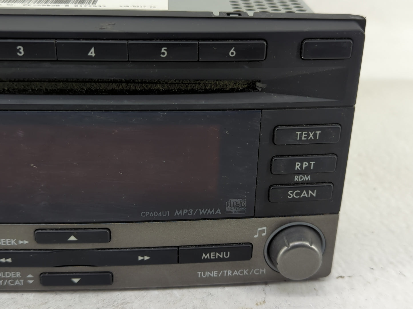 2011 Subaru Forester Radio AM FM Cd Player Receiver Replacement P/N:86201SC601 Fits OEM Used Auto Parts - Oemusedautoparts1.