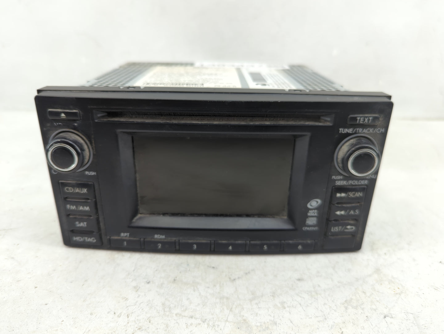 2011 Subaru Forester Radio AM FM Cd Player Receiver Replacement P/N:86201SC630 Fits OEM Used Auto Parts - Oemusedautoparts1.